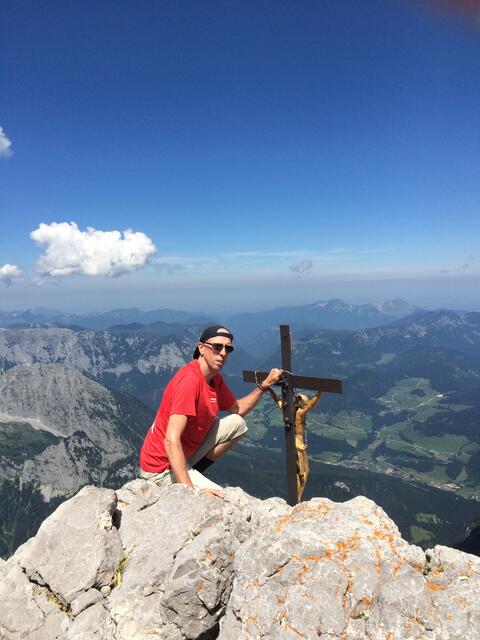 Gipfelkreuz Watzmann Hocheck 2651m