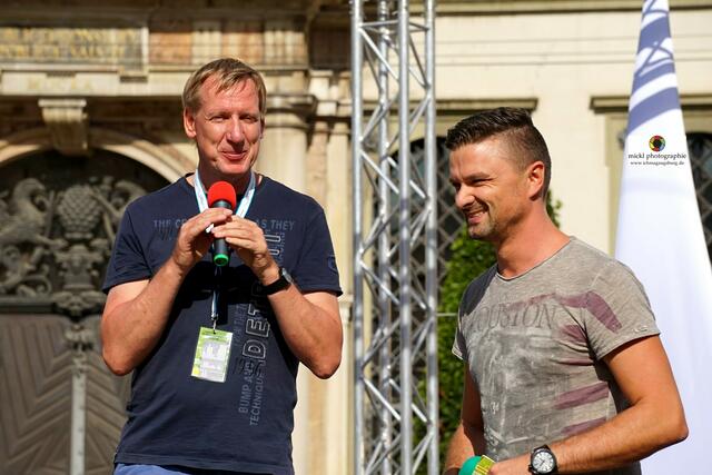Heinz Stinglwagner  (City Initiative Augsburg) + Alexander Woldrich (Radio Fantasy) Foto: Michael Ortner - Mickl Photographie - www.ichmagaugsburg.de