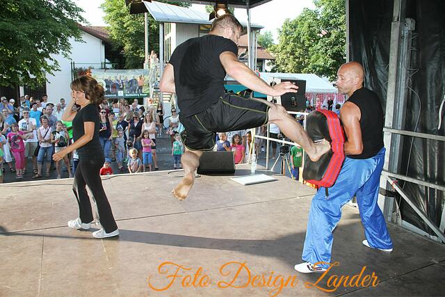 Kickboxen auf der Bühne