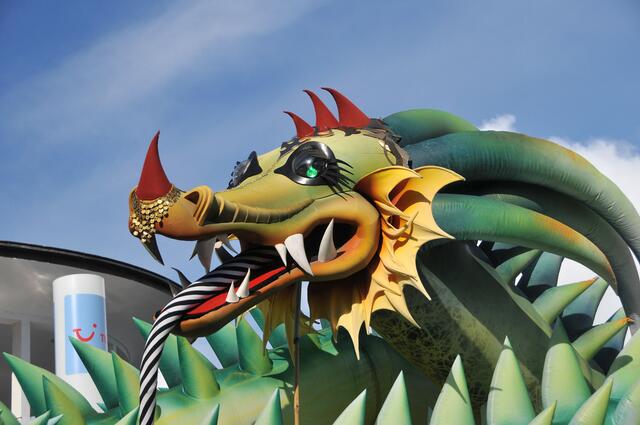 Ein Drache war auch mit dabei.