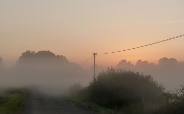 Im Nebel werden auch bekannte Wege zu einem Abenteuer!