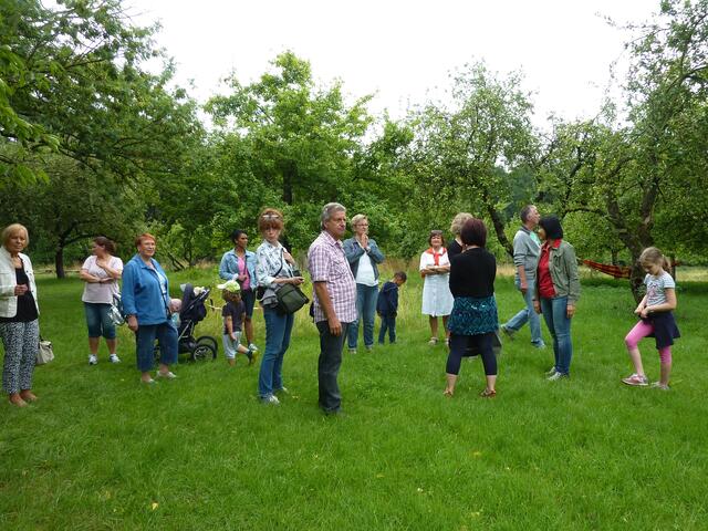 Im Obstgarten gibt es sehr viel zu sehen.