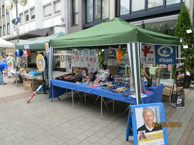 Unser Stand auf der Hauptstraße/Ecke Harmonieplatz