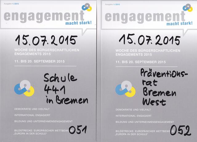 engagement macht stark! 15.07.2015 Schule 441 in Bremen 051; engagement macht stark! 15.07.2015 Präventionsrat Bremen West 052