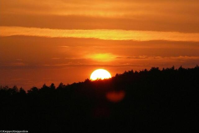 Sonnenuntergang vom Kastell aus fotografiert....