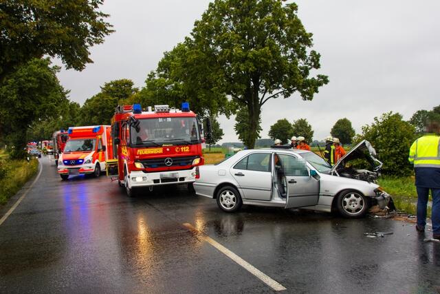In einer Rechtskurve ereignete sich der Unfall.