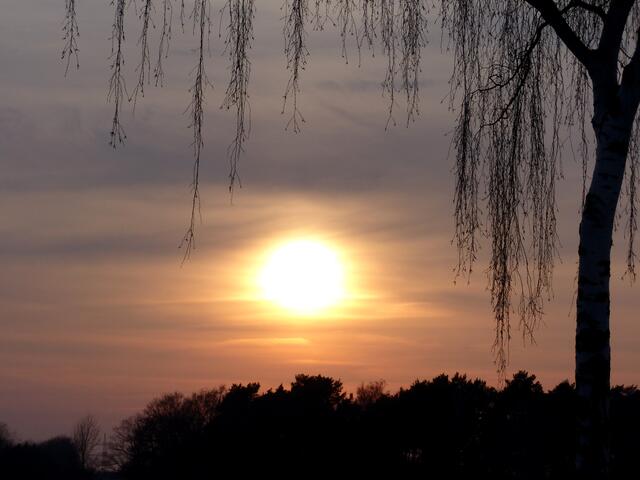In sanften harmonischen Farben zeigt sich der Abendhimmel! Dort musste ich vor Begeisterung mein Rad stoppen.