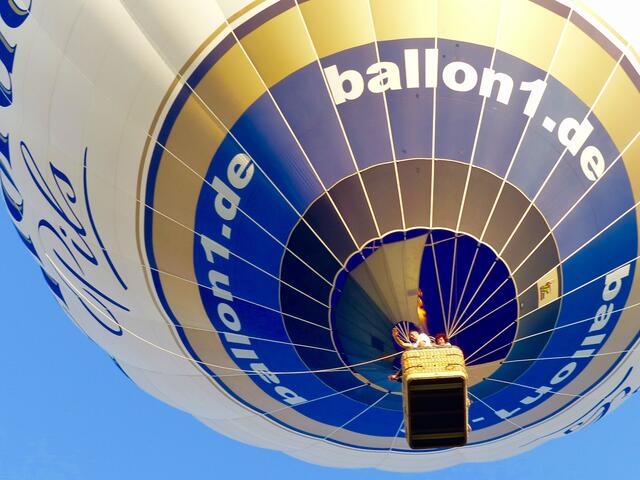 Ballonfahrt geht direkt über unseren Hof