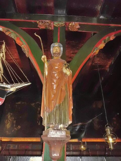 Holzfigur des Hl. Jakobus (Ende 15. Jahrhundert) in der Schiffergesellschaft