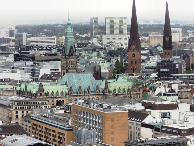 Blick über Hamburg