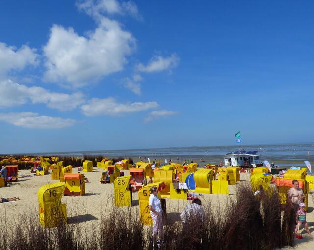 Am Strand von Cuxhaven
