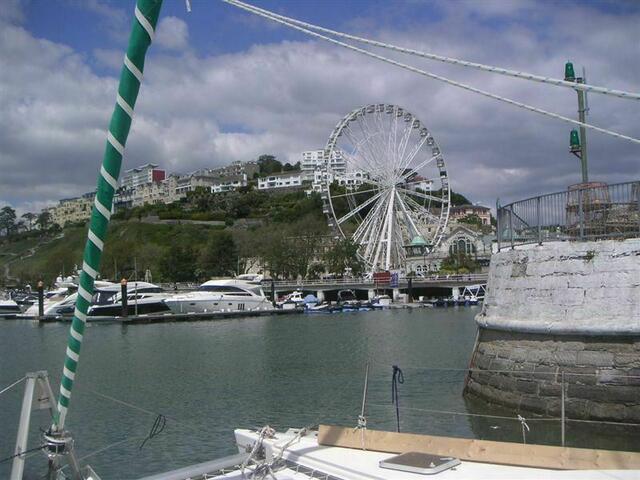 Torquay - Geburtsort der Krimiautorin Agatha Christie - an der englischen Südküste (nördlich vom Startpoint Leuchtfeuer und der Startbay)