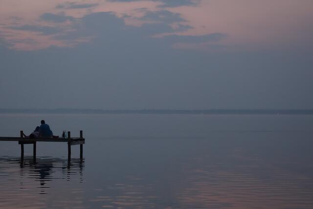 Blaue Stunde... Ein Sommerabend am Steinhuder Meer