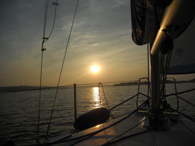 Geiseltalsee im Sonnenuntergang