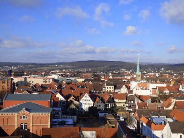 Blick auf Hameln vom St.-Bonifazius-Münster