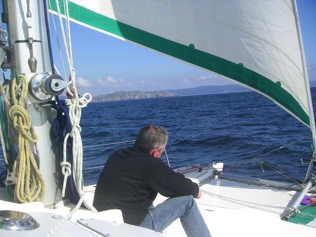 Entspannung beim Kaffee - Segeln entlang der West - Algarve