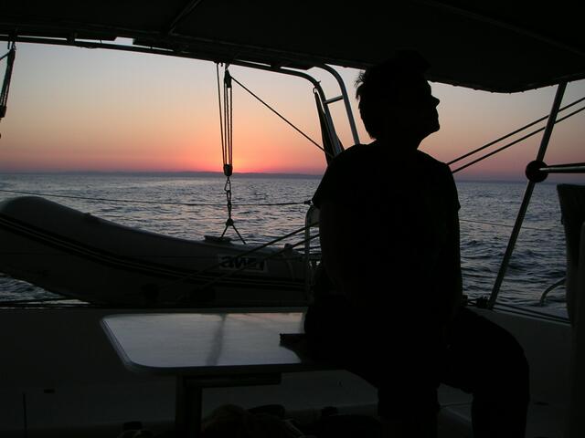 Sonnenuntergang südwestlich der Balearen