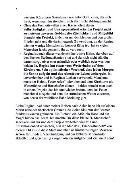 Prof. Dr. Annelie Keil, Rede im Bremer Friedenstunnel am 6. September 2015, Seite 7 | Foto: Prof. Dr. Annelie Keil