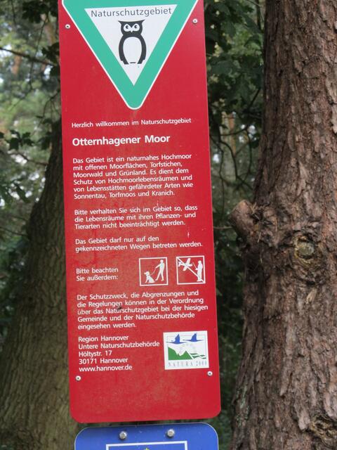 Eins der wenigen Schilder an der Route