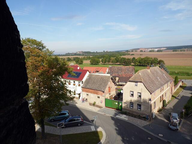 Blick aus dem Kirchturm Richtung Memleben - Sankt Martin Kirche in Memleben - Tag des offenen Denkmals / am 13.9.2015 !