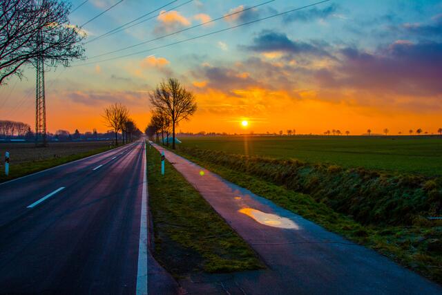 Sonnenaufgang über Harkenbleck (Hemmingen - Region Hannover)