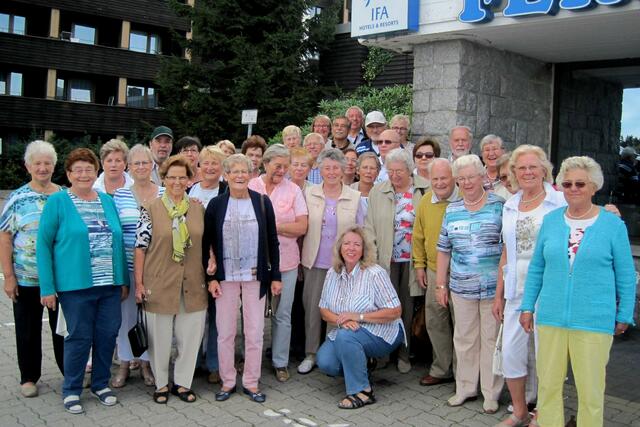 Die Südharzer Reisegruppe vorm IFA-Hotel | Foto: Brigitte Helmboldt