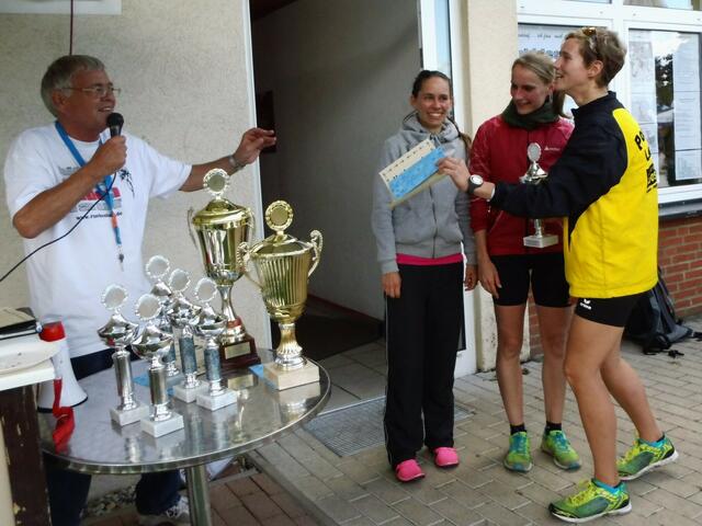 Die 10 km Platzierten, Mandy Siegerin in 39:55 Min