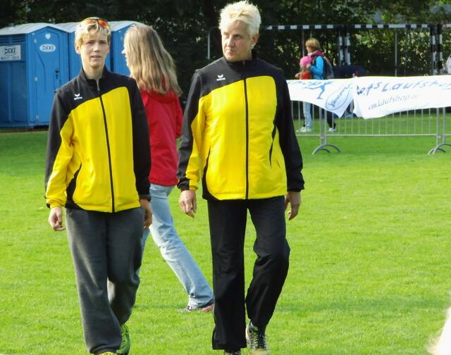 Vor dem Start: Krause und B. Walter