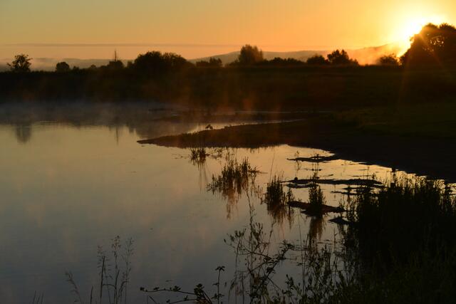 morgens früh am Martinsweiher Niederwalgern
