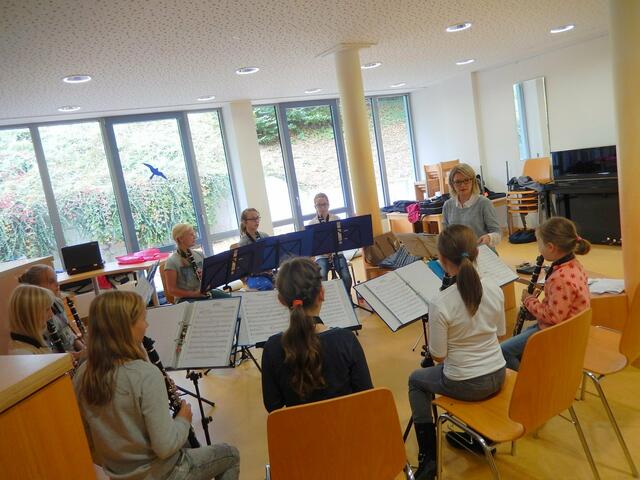 Das große Klarinettenregister wurde von Heike Mayr-Hof betreut.