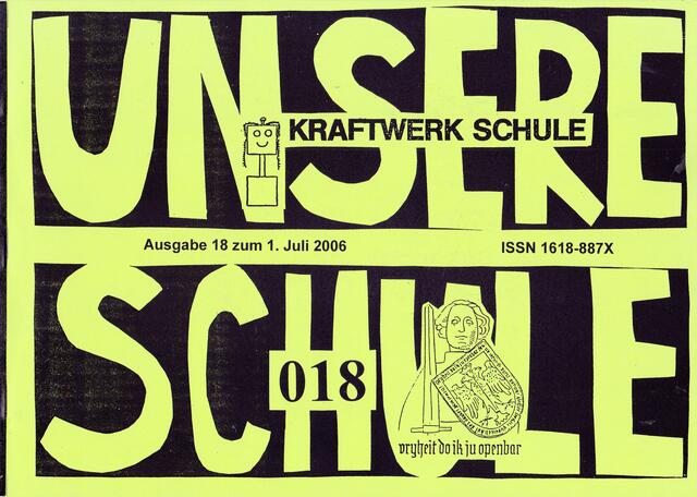 UNSERE SCHULE, Ausgabe 18 zum 1. Juli 2006, Seite 1