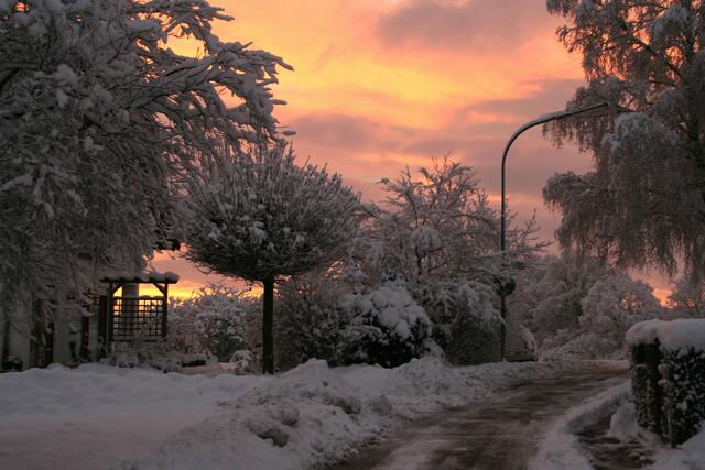 Wintermorgen in Stadtallendorf-Niederklein