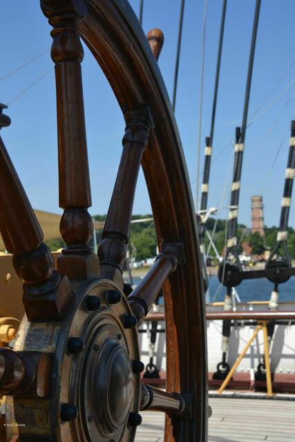 Steuerrad der Viermastbark Passat (Foto: Katja Woidtke)