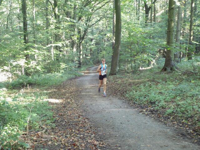 Mandy Krause am Anstieg