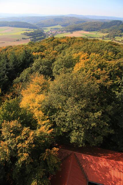 Blick vom Turm Richtung Damshausen