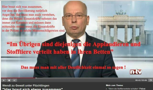 So ist es ! Die Polizisten müssen den Mist der Regierung ausbaden.
