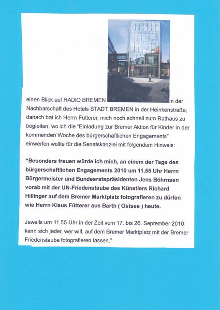 Klaus Fütterer aus Barth (Ostsee) besucht Bremer Platz der Deutschen Einheit (2)