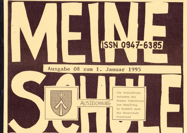 MEINE SCHULE, Ausgabe 08 zum 1. Januar 1995, Seite 1