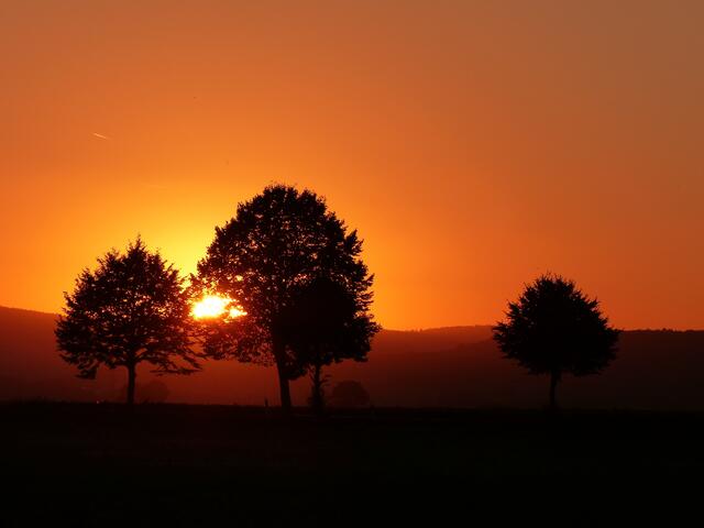 Deisterblick und Abendrot