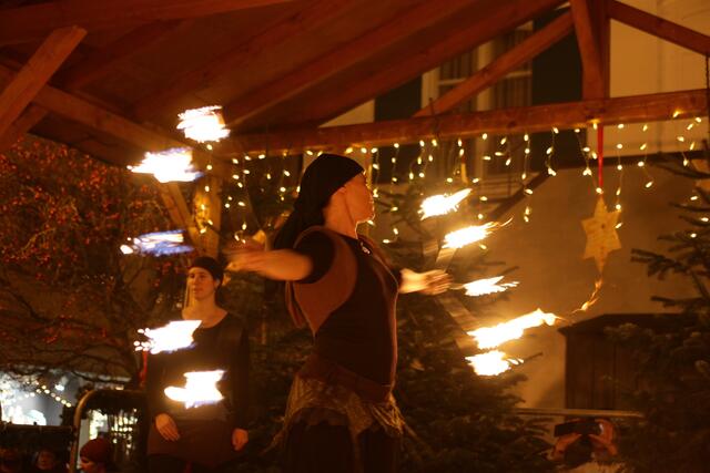 Feuershow mit Sabine Dauber