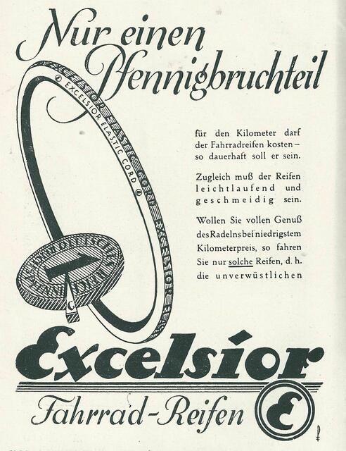 Werbeanzeige in: Führer, herausgegeben aus Anlass der Deutschen Schwimm-Meisterschaft5en 1927.