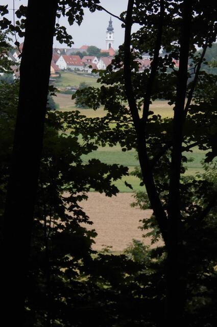 Blick vom Kalvarienberg auf Altomünster