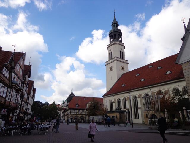 Marktplatz mit Stadtkirche, Celle in Niedersachsen
