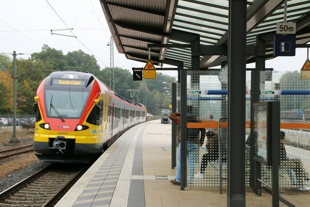 Rückfahrt durch Stadtallendorf