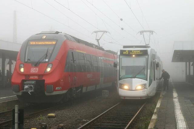 Die RegioTram ist in Treysa angekommen - aber sie wird jetzt nicht nach Kassel fahren.