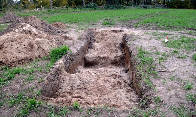 Drei erhaltene Ecken des Lagers sollen gefunden worden sein.