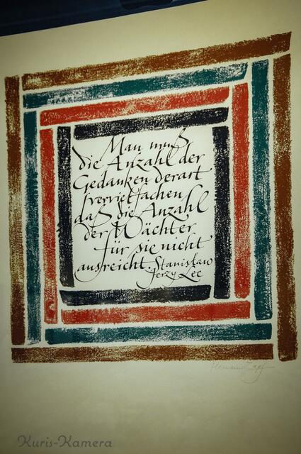 Kalligrafien in der Herzog August Bibliothek (HAB) in Wolfenbüttel