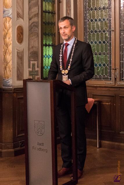 Friedberger Flügel 2015 - Friedbergs Bürgemeister Roland Eichmann bei der Festansprache