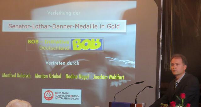 Stellvertretend für die ausgezeichneten Protagonisten der Aktion BOB ergriff Manfred Kaletsch noch einmal das Wort