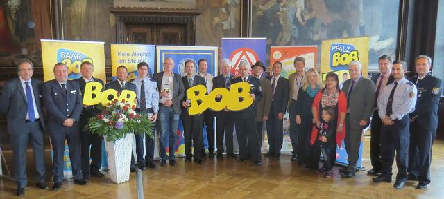 Die BOB-Initiativen aus Bayern, Rheinland-Pfalz, dem Saarland und Hessen mit den Preisträgern der Danner-Medaille